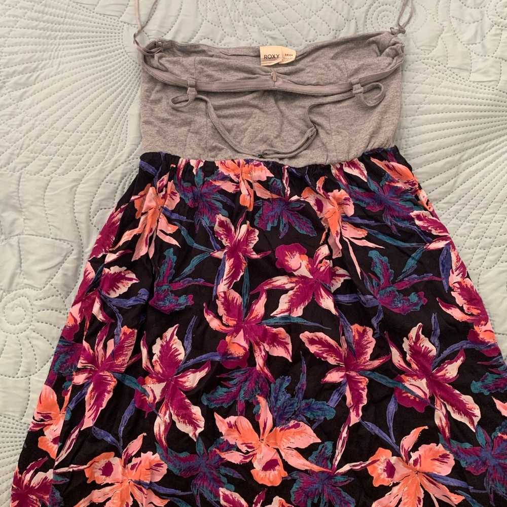 Roxy (S) Mini Floral Print Dress - Picture 5 of 6